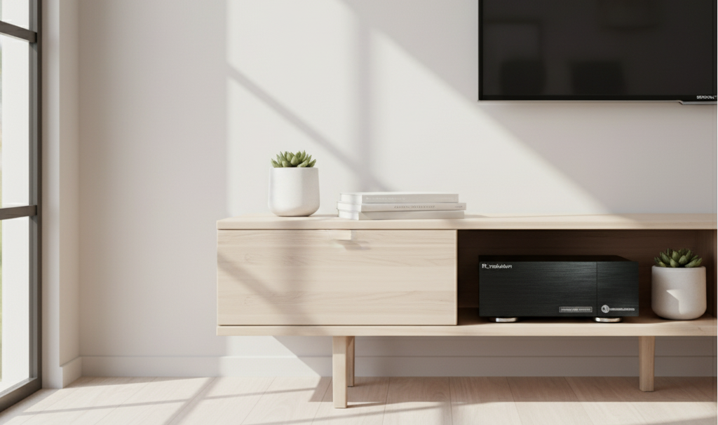 8K UHD playback R_volution player front view

