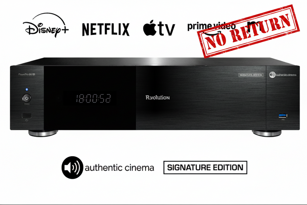 R_VOLUTION PLAYER PRO 8K TV AUTHENTIC CINEMA SIGNATURE EDITION (NO RETURN)