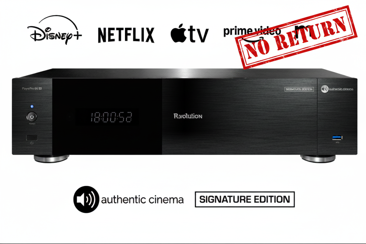 R_VOLUTION PLAYER PRO 8K TV AUTHENTIC CINEMA SIGNATURE EDITION (NO RETURN)